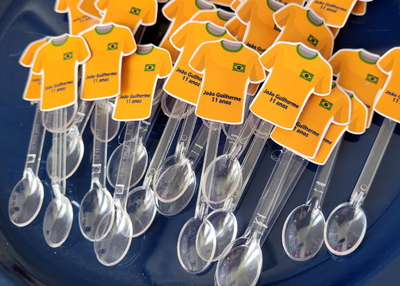 Kit 30 Colherzinhas Brasil