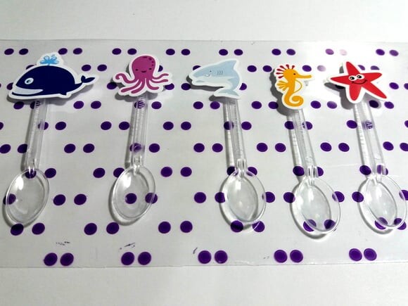 Kit 30 Colherzinhas Fundo Do Mar