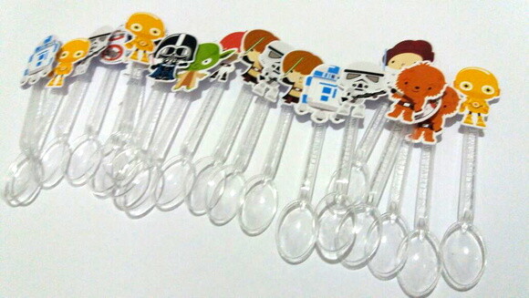 Kit 30 Colherzinhas Star Wars Cute