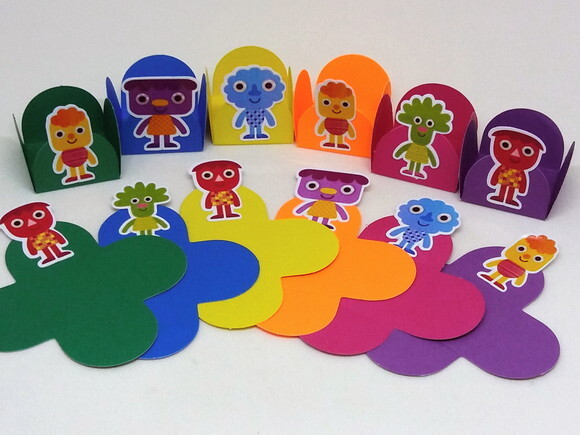 Kit 1 com 50 Forminhas para Docinhos Super Simple Songs