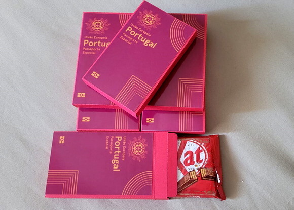 Kit Nº1 20 Caixas para Kit Kat Passaporte Português Viagem