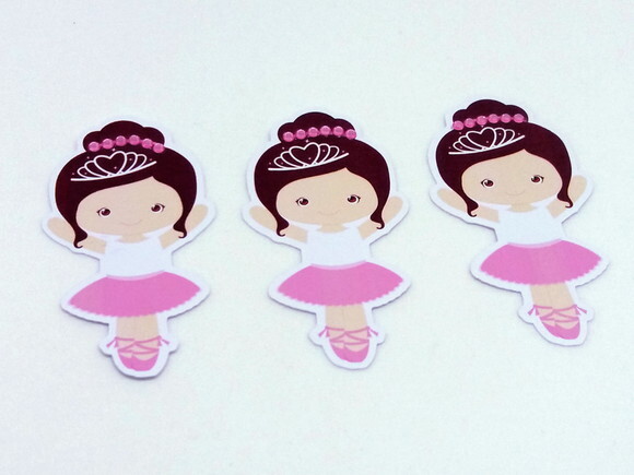 Kit Bailarina Rosa com 50 itens