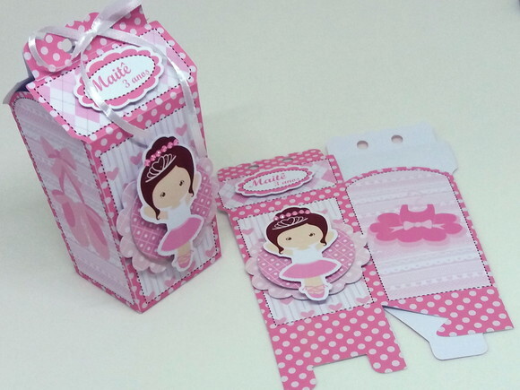 Kit Bailarina Rosa com 50 itens