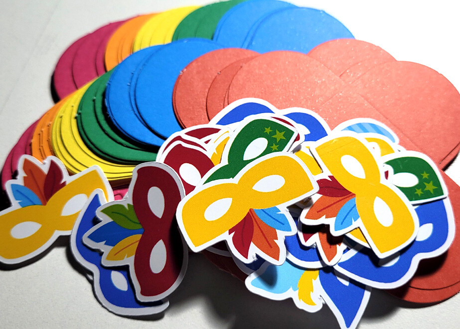 Kit Forminhas para Docinhos Máscara Carnaval