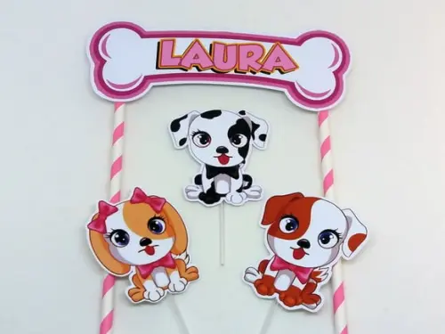 Topo de Bolo Cachorros