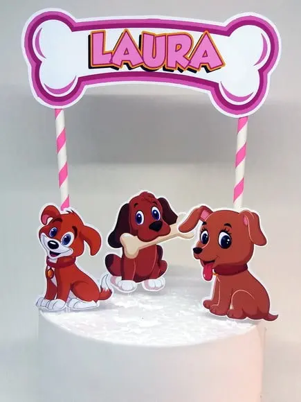 Topo de Bolo Cachorros