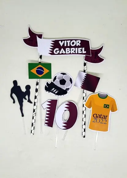 Topo de Bolo Copa 2022