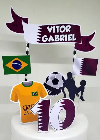 Topo de Bolo Copa 2022