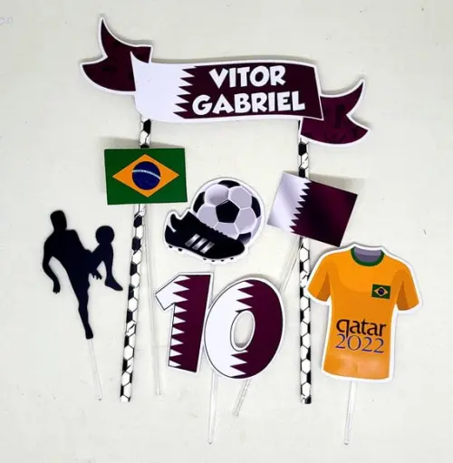 Topo de Bolo Copa 2022