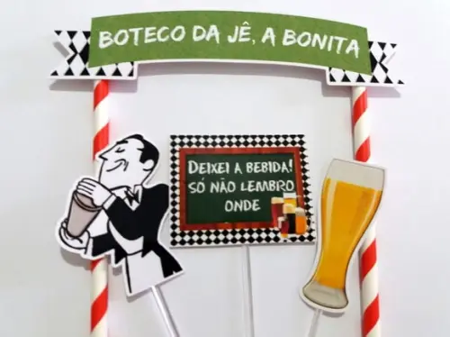 Topo de Bolo Festa Boteco