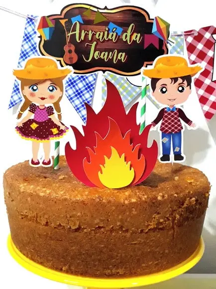 Topo de Bolo Festa Junina
