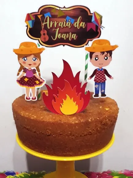 Topo de Bolo Festa Junina