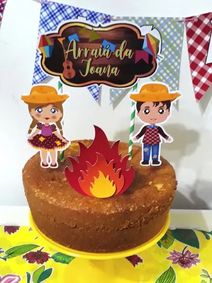 Topo de Bolo Festa Junina