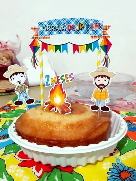 Topo de Bolo Festa Junina