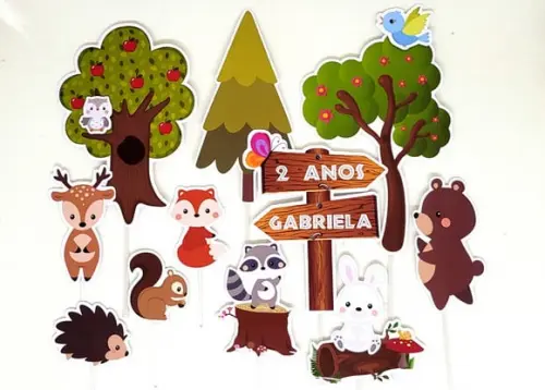 Topo de Bolo Floresta