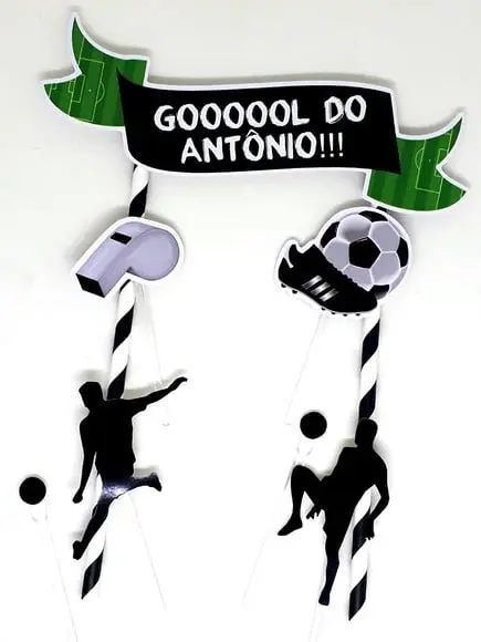 Topo de Bolo Futebol