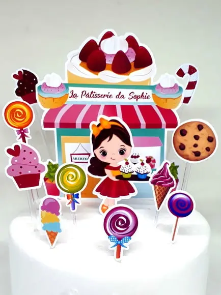 Topo de Bolo nº 2 Confeitaria / Pâtisserie