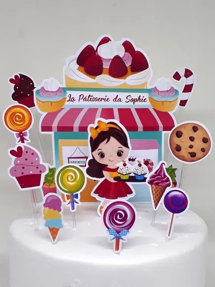 Topo de Bolo nº 2 Confeitaria / Pâtisserie
