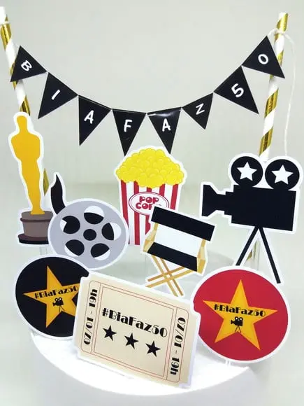 Topo de Bolo Oscar