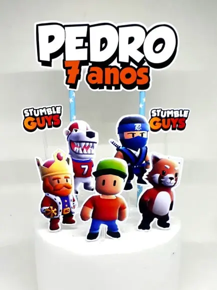 Topo de Bolo Stumble Guys