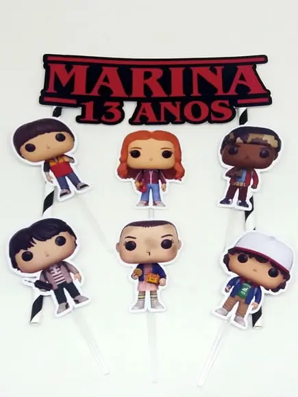 Topo de Bolo Stranger Things (mod. 3)