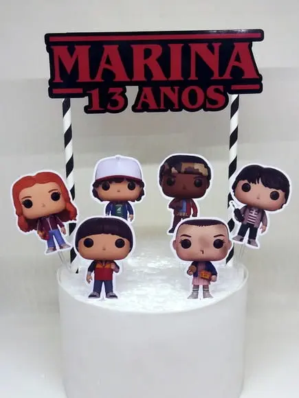 Topo de Bolo Stranger Things (mod. 3)