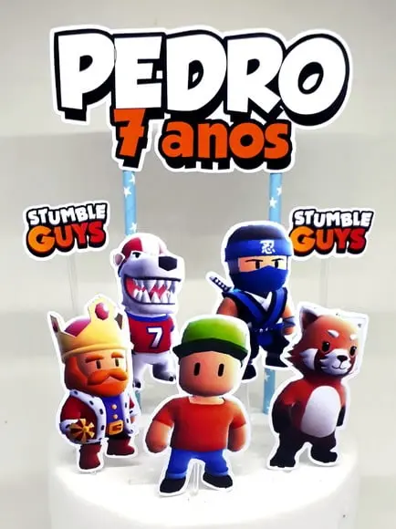 Topo de Bolo Stumble Guys