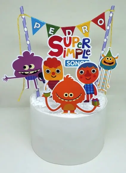 Topo de Bolo Super Simple Songs Modelo 2