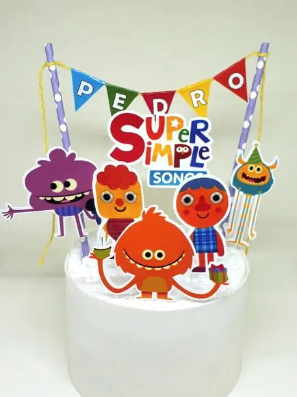 Topo de Bolo Super Simple Songs Modelo 2