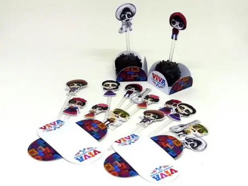 Kit Forminha + Toper Docinho Viva a Vida é uma Festa