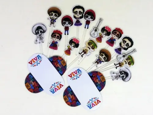Kit Forminha + Toper Docinho Viva a Vida é uma Festa