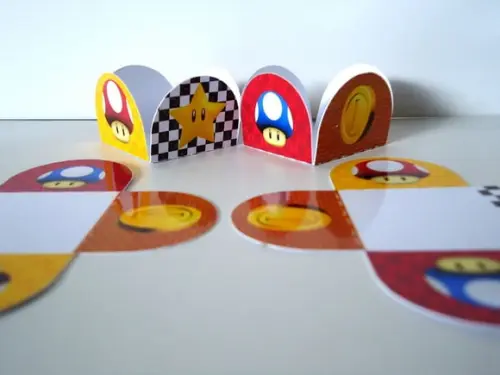 Kit Forminhas e Toper Docinhos com 60 itens Super Mario Bros