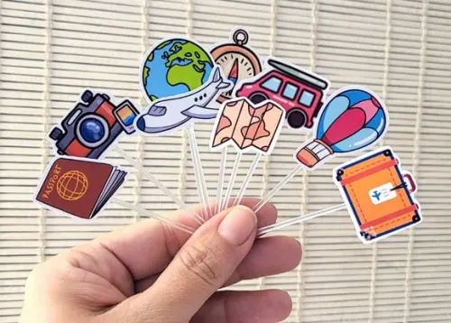 Kit Toper para Docinho Viagem