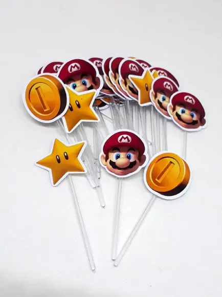 Kit Toper para Docinhos Super Mario