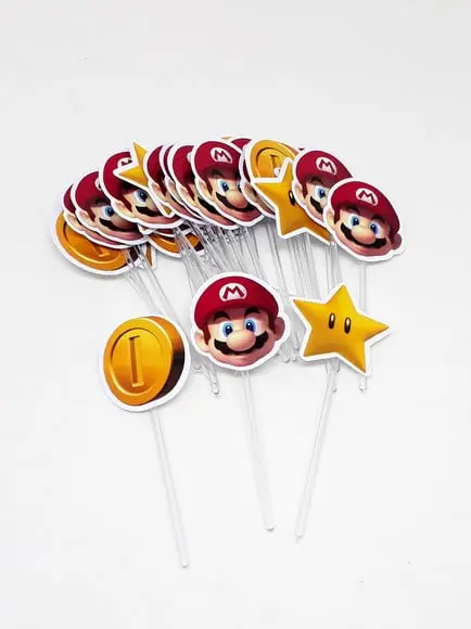 Kit Toper para Docinhos Super Mario