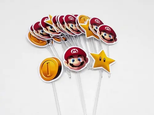 Kit Toper para Docinhos Super Mario