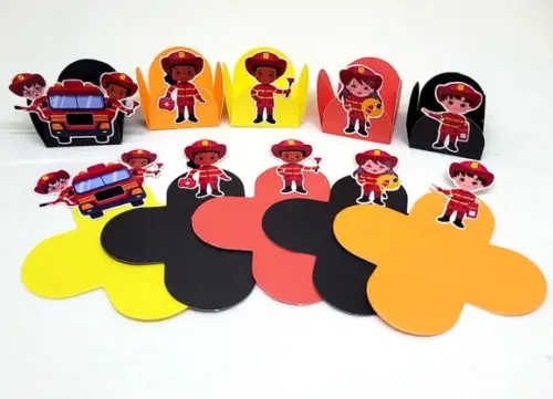 Forminhas para Docinhos Bombeiros