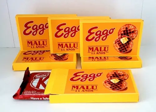 Kit com 20 Caixas para Kit Kat Waffle Stranger Things