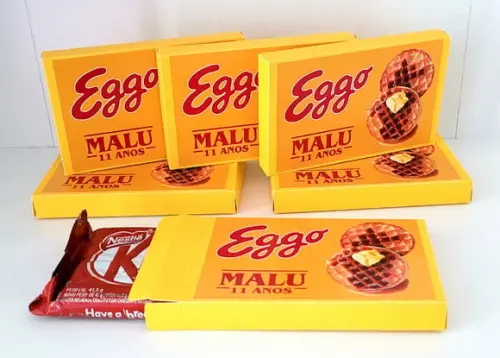 Kit com 20 Caixas para Kit Kat Waffle Stranger Things