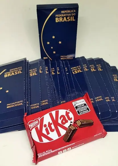 Kit Nº1 20 Caixas Kit Kat Passaporte Brasil Viagem