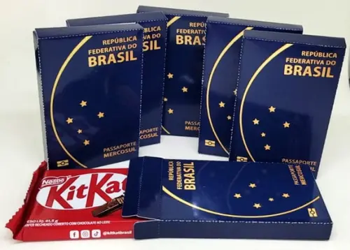 Kit Nº1 20 Caixas Kit Kat Passaporte Brasil Viagem
