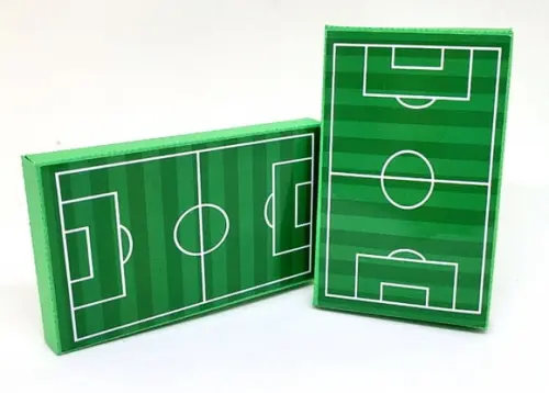 Kit Nº2 30 Caixas para Kit Kat Campo de Futebol