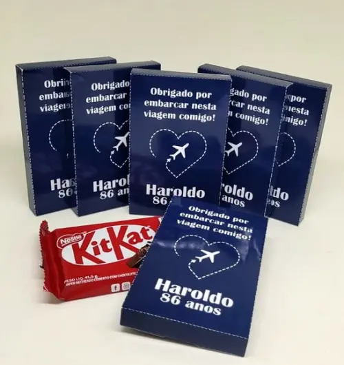 Kit Nº2 30 Caixas para Kit Kat Passaporte Viagem