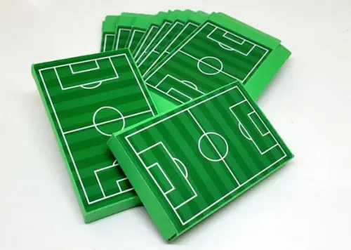 Kit Nº2 30 Caixas para Kit Kat Campo de Futebol
