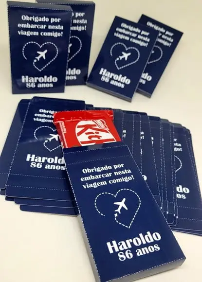 Kit Nº2 30 Caixas para Kit Kat Passaporte Viagem