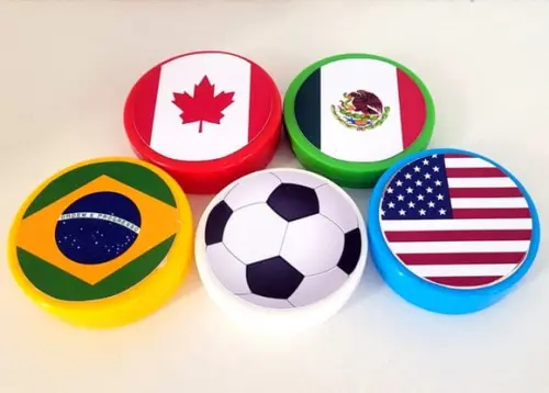 30 Adesivos Redondo para Latinha 5x5 Copa 2026