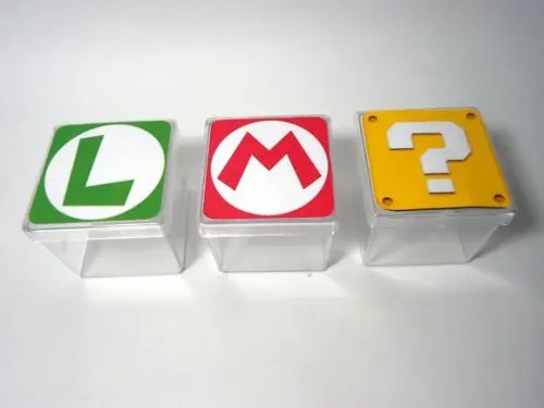 30 Apliques Adesivo para Caixa Acrílica 5x5 Super Mario Bros e L