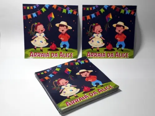 Adesivo para Sacolinha Festa Junina Arraiá
