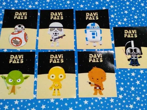 Adesivo para Tubete Star Wars Cute