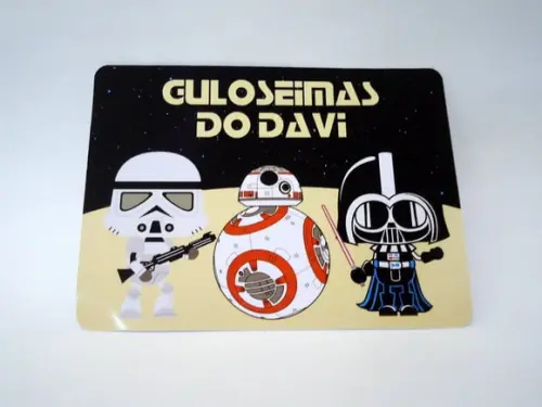 Rótulo Adesivo Marmitinha 250 Gr Star Wars
